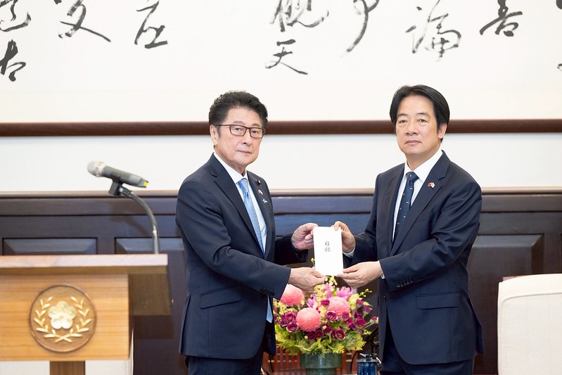 頼清徳総統、日本の自民党参議院議員会長の松山政司議員ら一行との面会で台日関係の一層の深化に期待